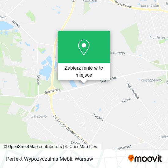 Mapa Perfekt Wypożyczalnia Mebli