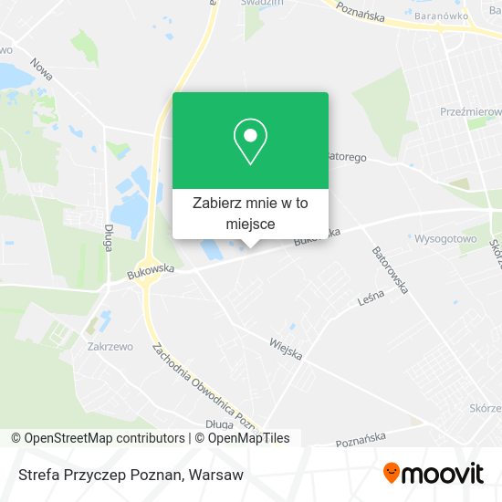 Mapa Strefa Przyczep Poznan