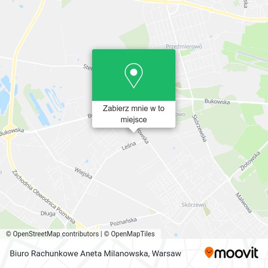 Mapa Biuro Rachunkowe Aneta Milanowska