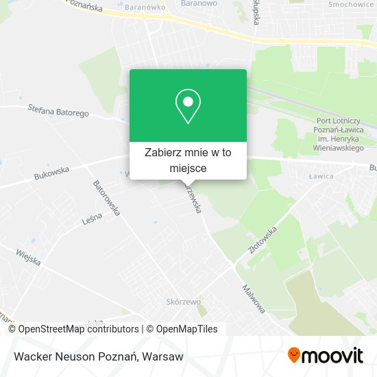 Mapa Wacker Neuson Poznań