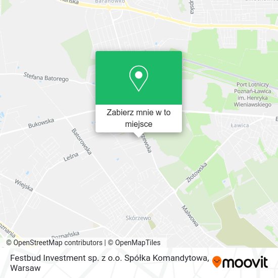 Mapa Festbud Investment sp. z o.o. Spółka Komandytowa