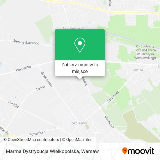 Mapa Marma Dystrybucja Wielkopolska