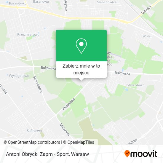 Mapa Antoni Obrycki Zapm - Sport