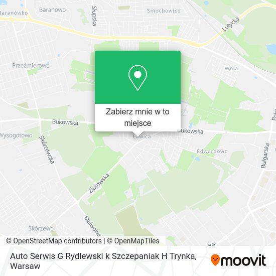 Mapa Auto Serwis G Rydlewski k Szczepaniak H Trynka