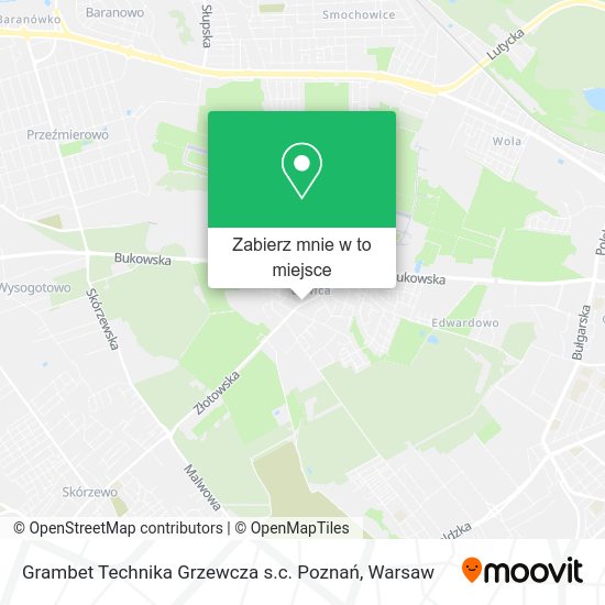 Mapa Grambet Technika Grzewcza s.c. Poznań