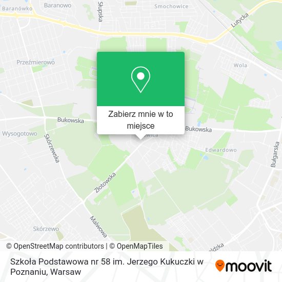 Mapa Szkoła Podstawowa nr 58 im. Jerzego Kukuczki w Poznaniu