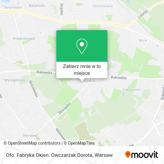 Mapa Ofo. Fabryka Okien. Owczarzak Dorota