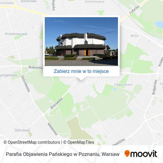 Mapa Parafia Objawienia Pańskiego w Poznaniu