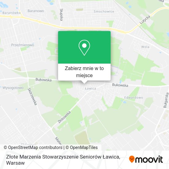 Mapa Złote Marzenia Stowarzyszenie Seniorów Ławica