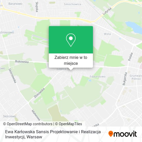 Mapa Ewa Karłowska Sansis Projektowanie i Realizacja Inwestycji