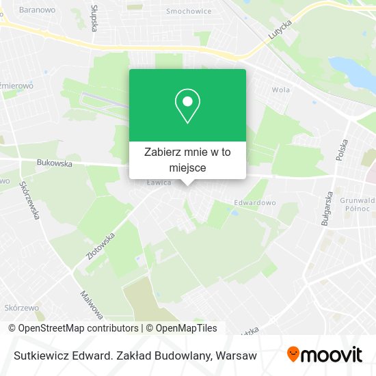 Mapa Sutkiewicz Edward. Zakład Budowlany