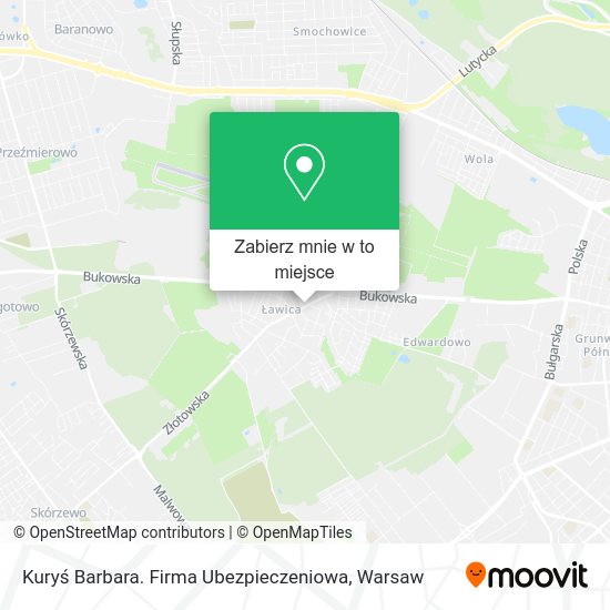 Mapa Kuryś Barbara. Firma Ubezpieczeniowa