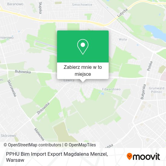 Mapa PPHU Bim Import Export Magdalena Menzel