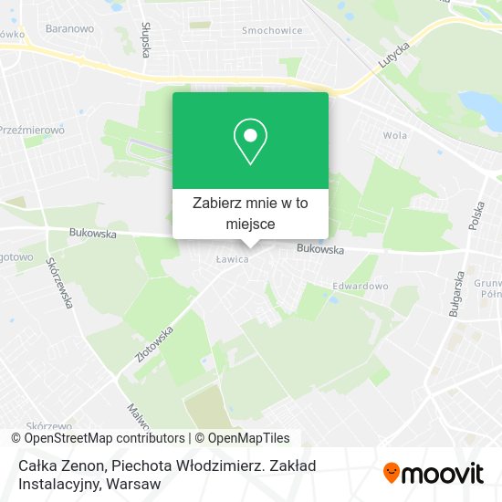 Mapa Całka Zenon, Piechota Włodzimierz. Zakład Instalacyjny