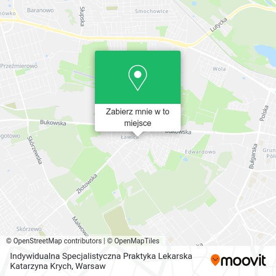 Mapa Indywidualna Specjalistyczna Praktyka Lekarska Katarzyna Krych