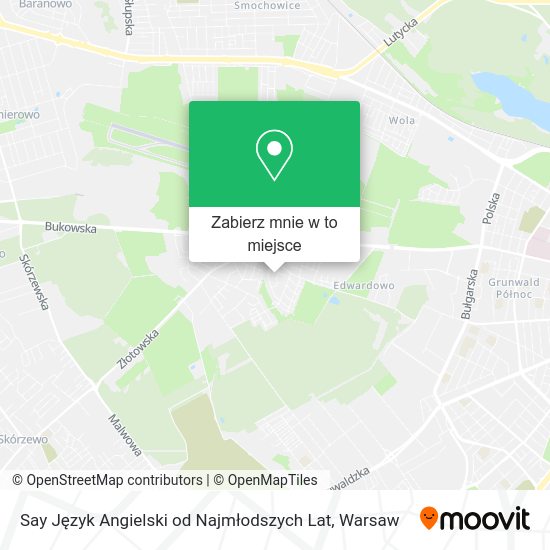 Mapa Say Język Angielski od Najmłodszych Lat