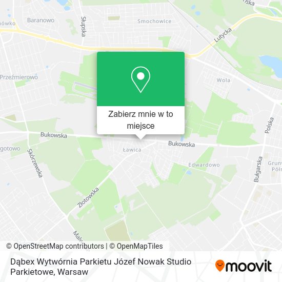 Mapa Dąbex Wytwórnia Parkietu Józef Nowak Studio Parkietowe