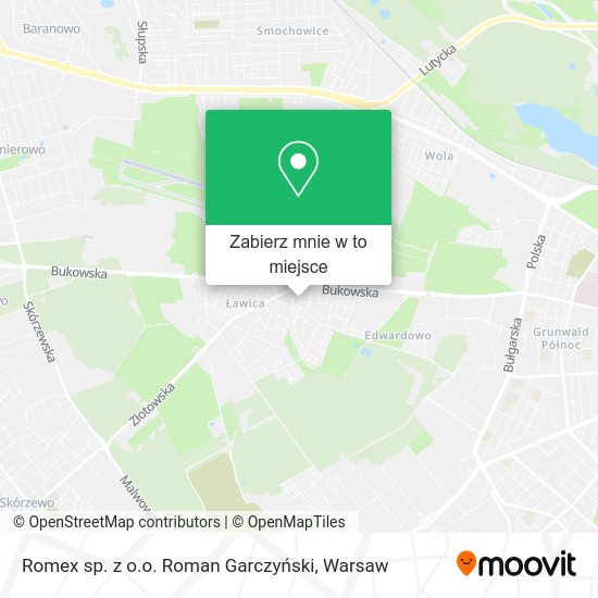 Mapa Romex sp. z o.o. Roman Garczyński