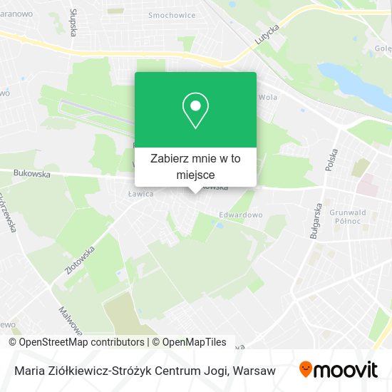 Mapa Maria Ziółkiewicz-Stróżyk Centrum Jogi