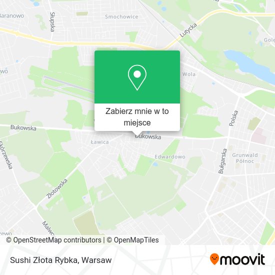 Mapa Sushi Złota Rybka