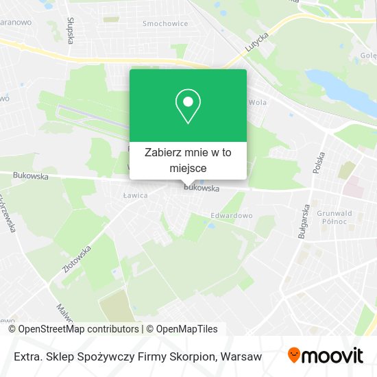 Mapa Extra. Sklep Spożywczy Firmy Skorpion