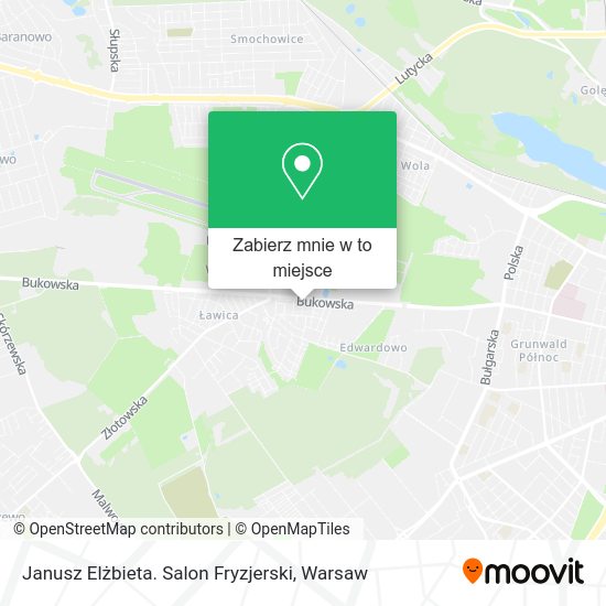 Mapa Janusz Elżbieta. Salon Fryzjerski