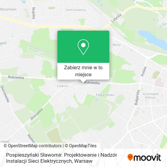 Mapa Pospieszyński Sławomir. Projektowanie i Nadzór Instalacji Sieci Elektrycznych