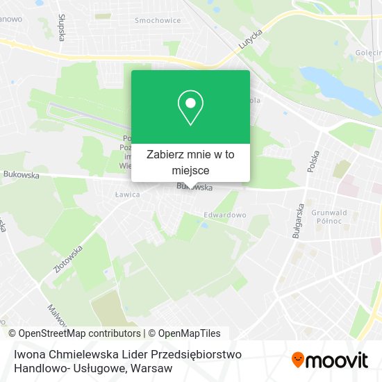 Mapa Iwona Chmielewska Lider Przedsiębiorstwo Handlowo- Usługowe