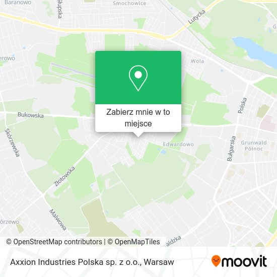 Mapa Axxion Industries Polska sp. z o.o.