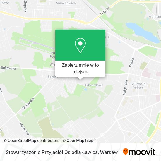 Mapa Stowarzyszenie Przyjaciół Osiedla Ławica