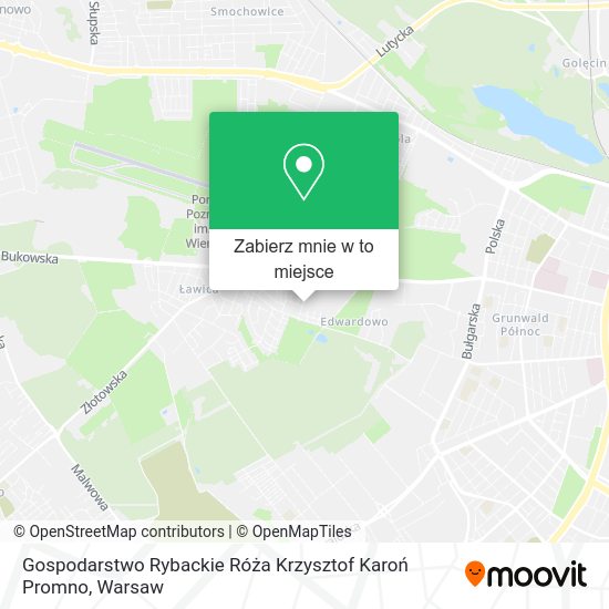 Mapa Gospodarstwo Rybackie Róża Krzysztof Karoń Promno