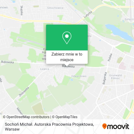 Mapa Sochoń Michał. Autorska Pracownia Projektowa