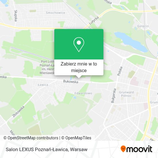 Mapa Salon LEXUS Poznań-Ławica