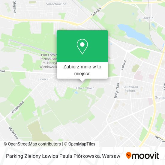 Mapa Parking Zielony Ławica Paula Piórkowska