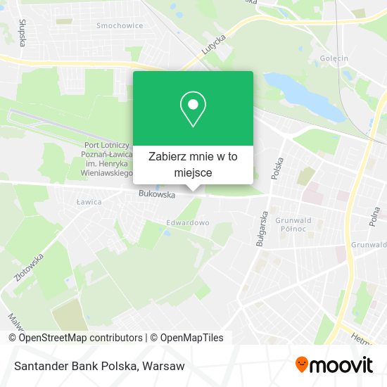 Mapa Santander Bank Polska