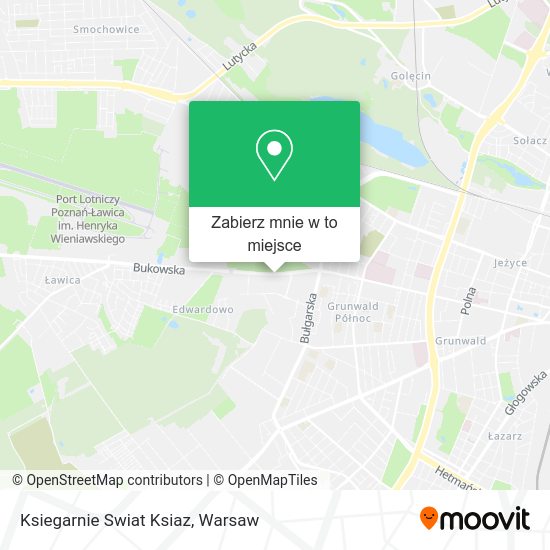 Mapa Ksiegarnie Swiat Ksiaz