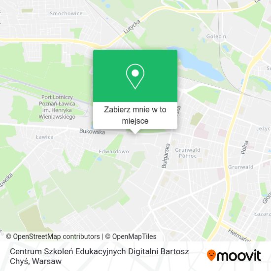 Mapa Centrum Szkoleń Edukacyjnych Digitalni Bartosz Chyś