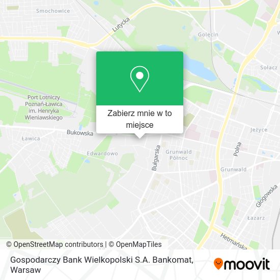 Mapa Gospodarczy Bank Wielkopolski S.A. Bankomat