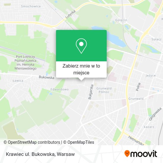 Mapa Krawiec ul. Bukowska