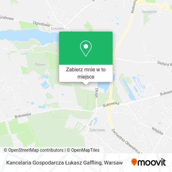 Mapa Kancelaria Gospodarcza Łukasz Gaffling