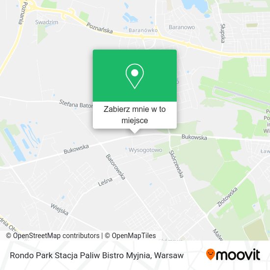 Mapa Rondo Park Stacja Paliw Bistro Myjnia