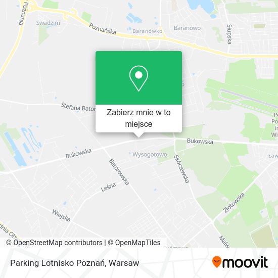 Mapa Parking Lotnisko Poznań