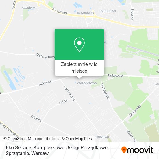 Mapa Eko Service. Kompleksowe Usługi Porządkowe, Sprzątanie