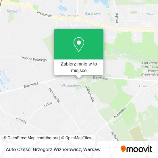 Mapa Auto Części Grzegorz Wiznerowicz