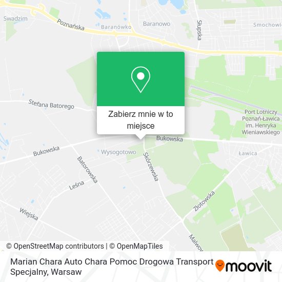 Mapa Marian Chara Auto Chara Pomoc Drogowa Transport Specjalny