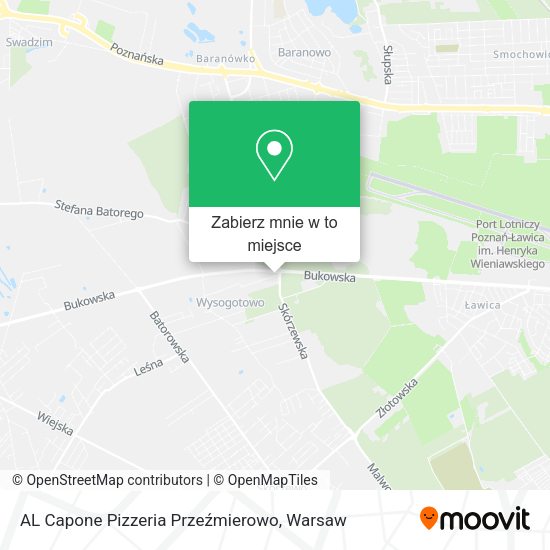 Mapa AL Capone Pizzeria Przeźmierowo