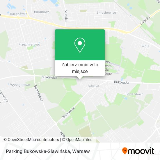 Mapa Parking Bukowska-Sławińska