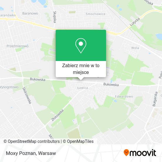 Mapa Moxy Poznan