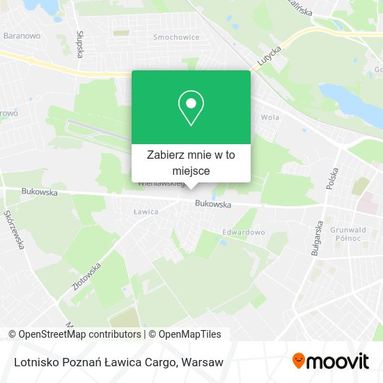 Mapa Lotnisko Poznań Ławica Cargo