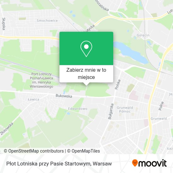 Mapa Płot Lotniska przy Pasie Startowym